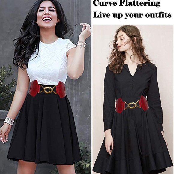 Women\'s Stretchy Wide Belt Dress Belts main image 4